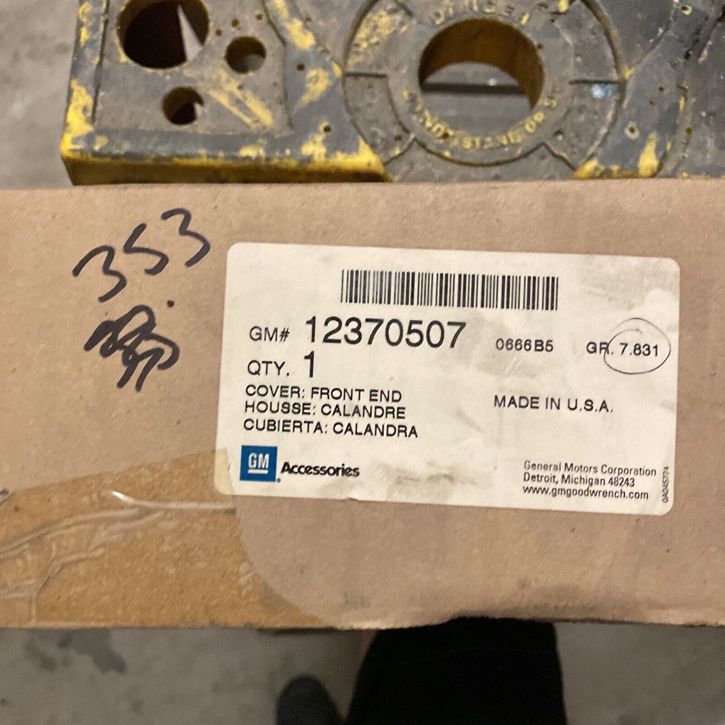 New OEM GM Bumper Cover 12370507