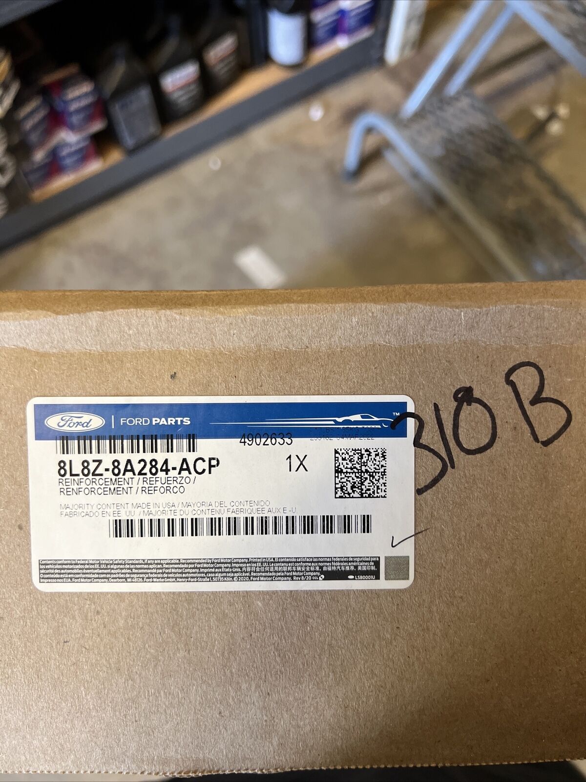 New OEM Ford Escape Grill Reinforcement GENUINE 2008-2012 8L8Z-8A284-A