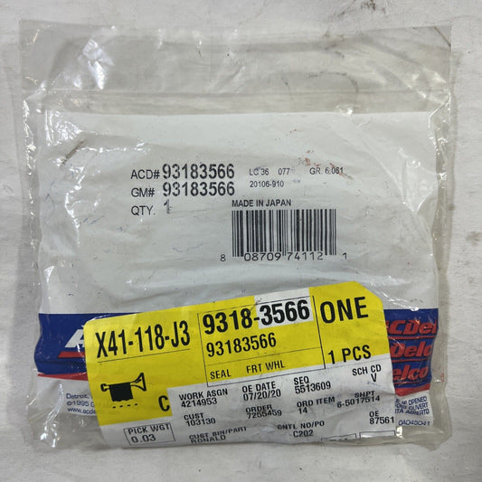 Genuine OEM GM ACDelco Malibu Auto Transmission Output Shaft Seal 11-17 3183566