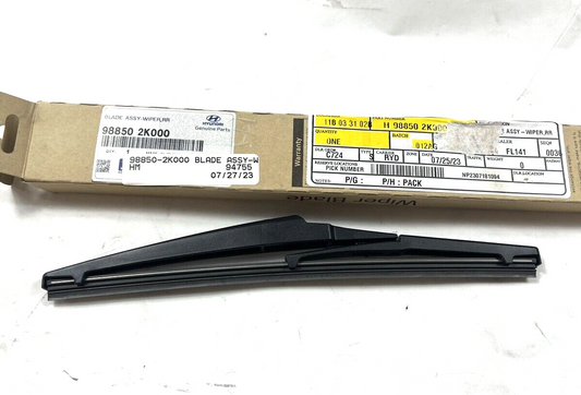 Genuine OEM Hyundai Kona N Rear Window Wiper Blade Assembly 2022-2023 988502K000