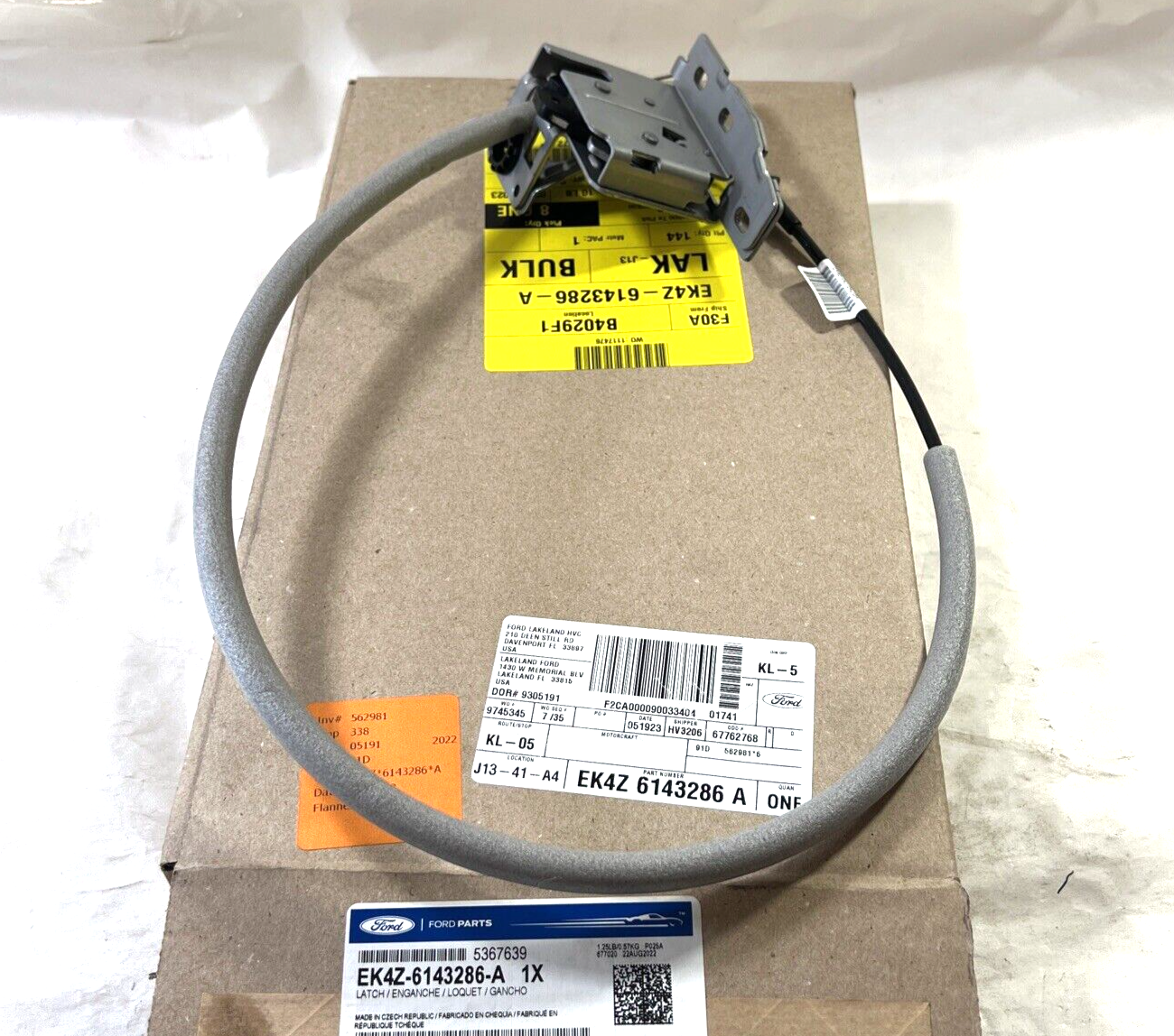 Genuine OEM Ford Transit Right Tailgate Upper Latch Assembly 15-23 EK4Z6143286A