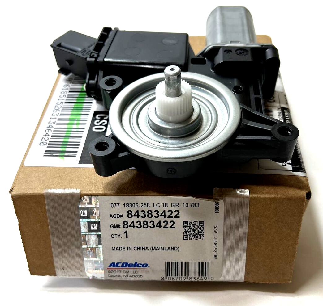 New OEM Genuine GM Cadillac 19-22 Left Driver Side Door Window Motor 84383422