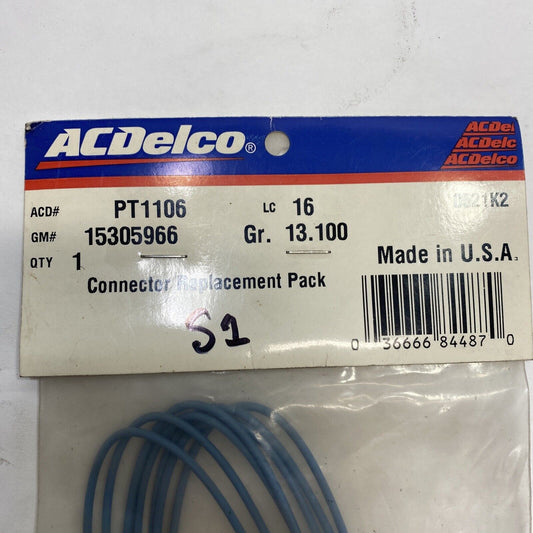 New OEM GM Connector PT1106 ACDelco