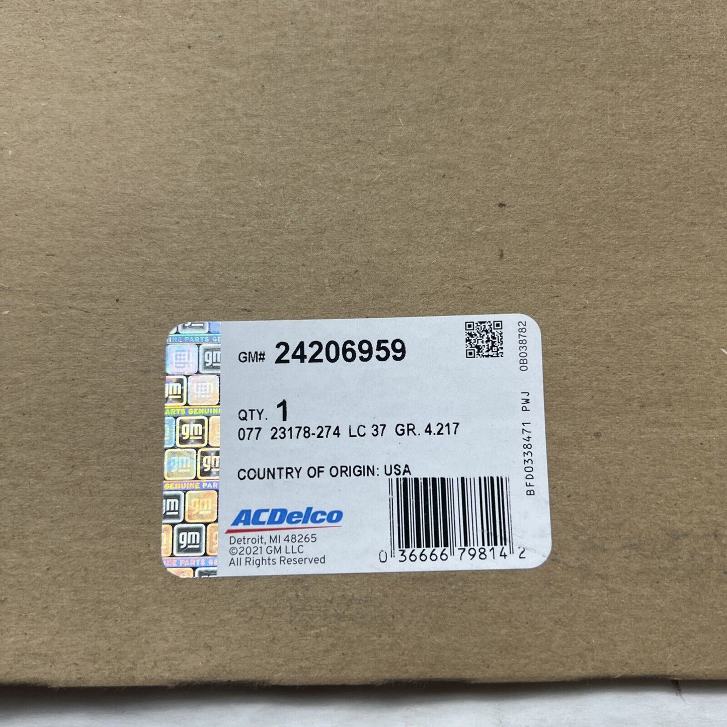 Genuine OEM GM Oldsmobile Aurora Transmission Gasket Kit 2001-2002 24206959