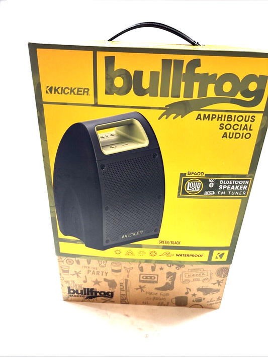 NEW Kicker Bullfrog BF400 Bluetooth Speaker