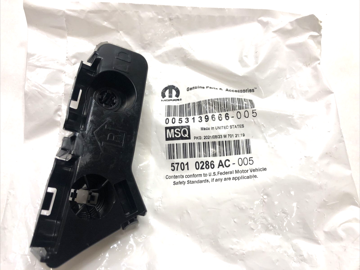 Mopar Bumper Mounting Bracket Front  fits 11-14 Dodge Charger 57010286AC