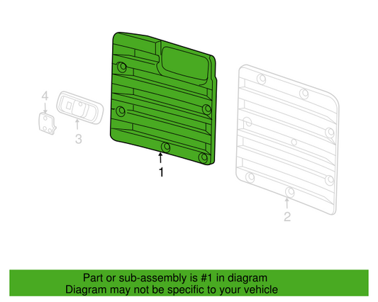 Genuine OEM GM Chevy Express 2500 Passenger Rear Door Trim 2003-2024 10365466