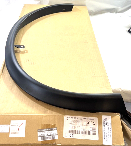 Genuine OEM Nissan Juke Left Front Wheel Opening Molding 2011-2017 638611KA0A