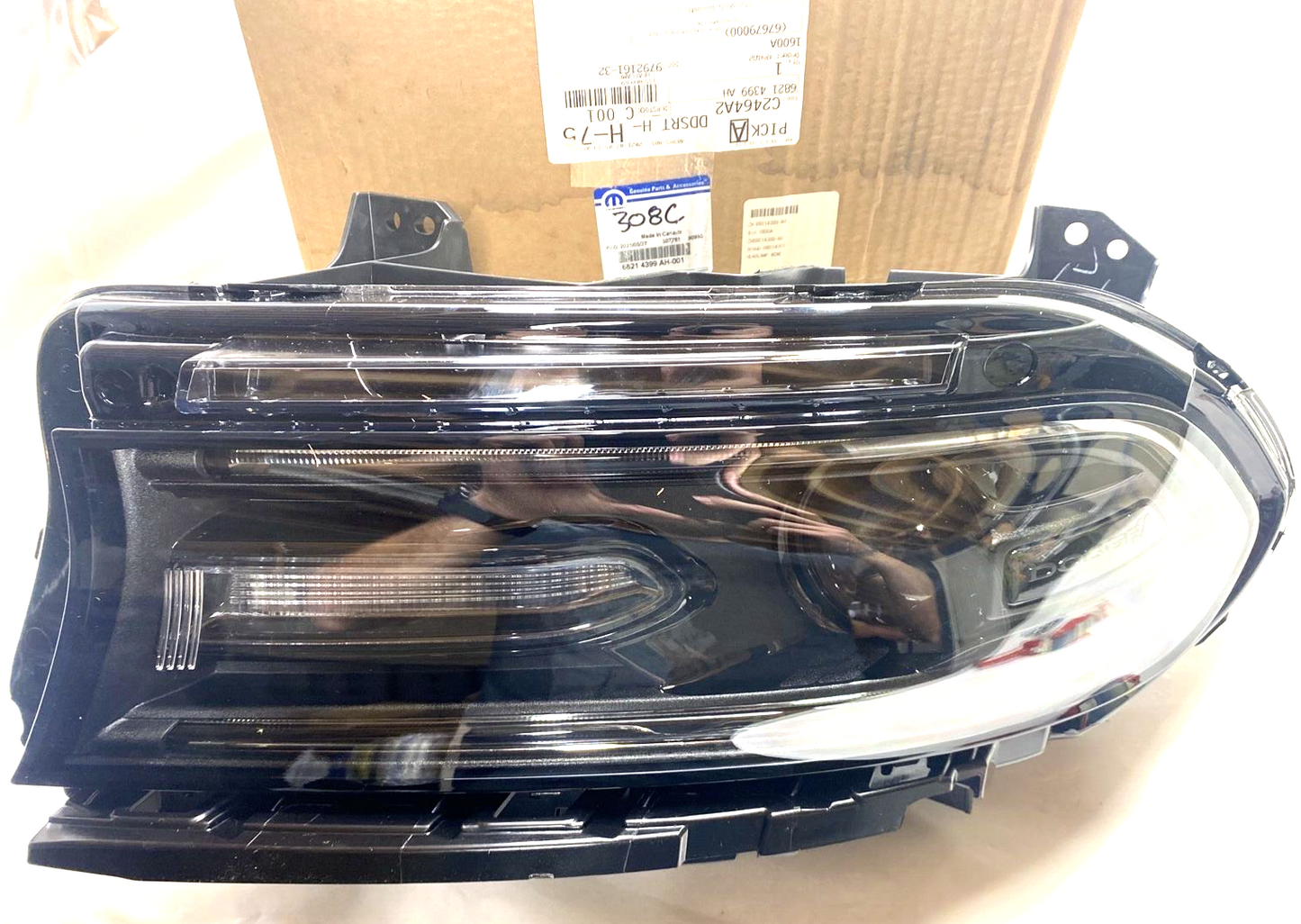 New OEM Genuine Mopar Dodge Charger Headlight Driver Side 2015-2018 68214399AH