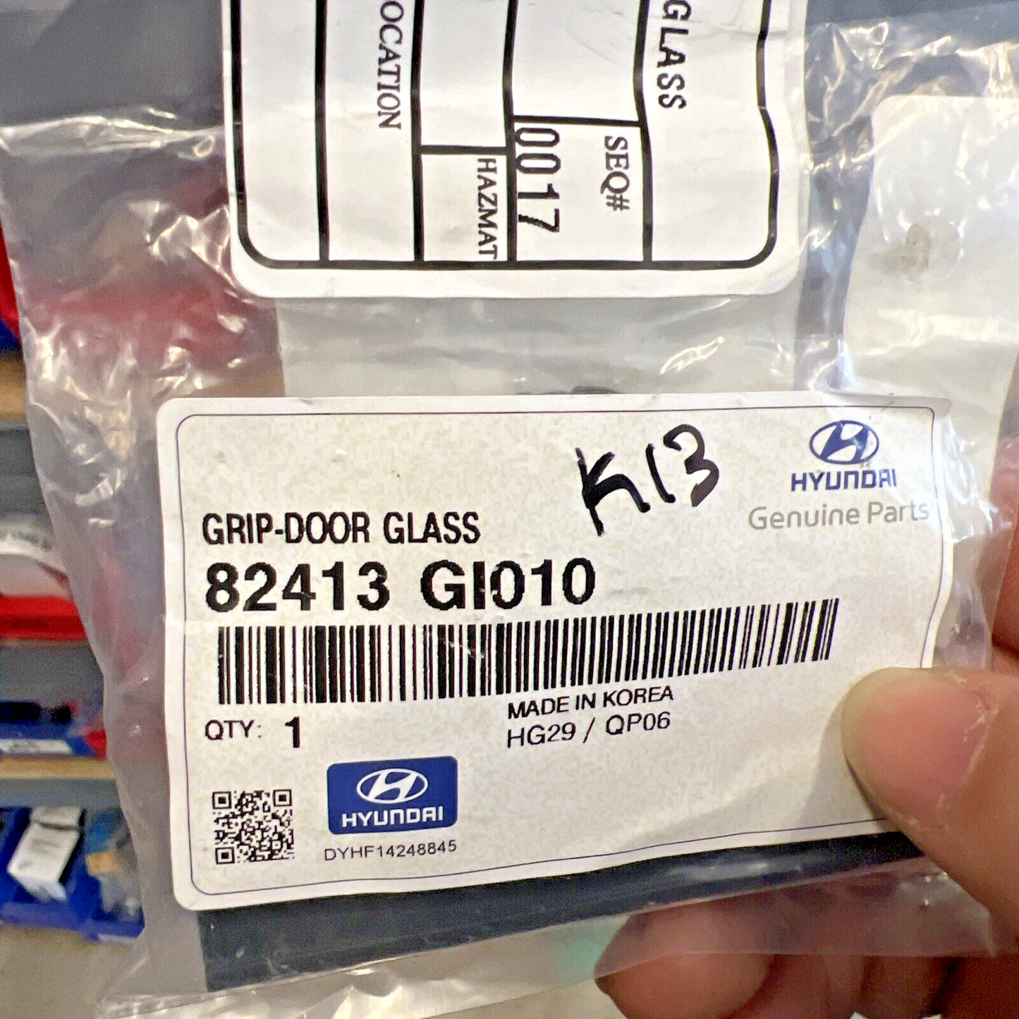 Genuine OEM Hyundai Ioniq 5 Left or Right Side Grip Door Glass 22-24 82413GI010