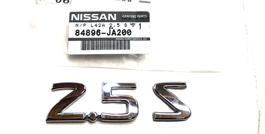 New OEM Genuine Nissan Rear Trunk Lid 2.5S Emblem Badge 07-12 Altima 84896-JA200