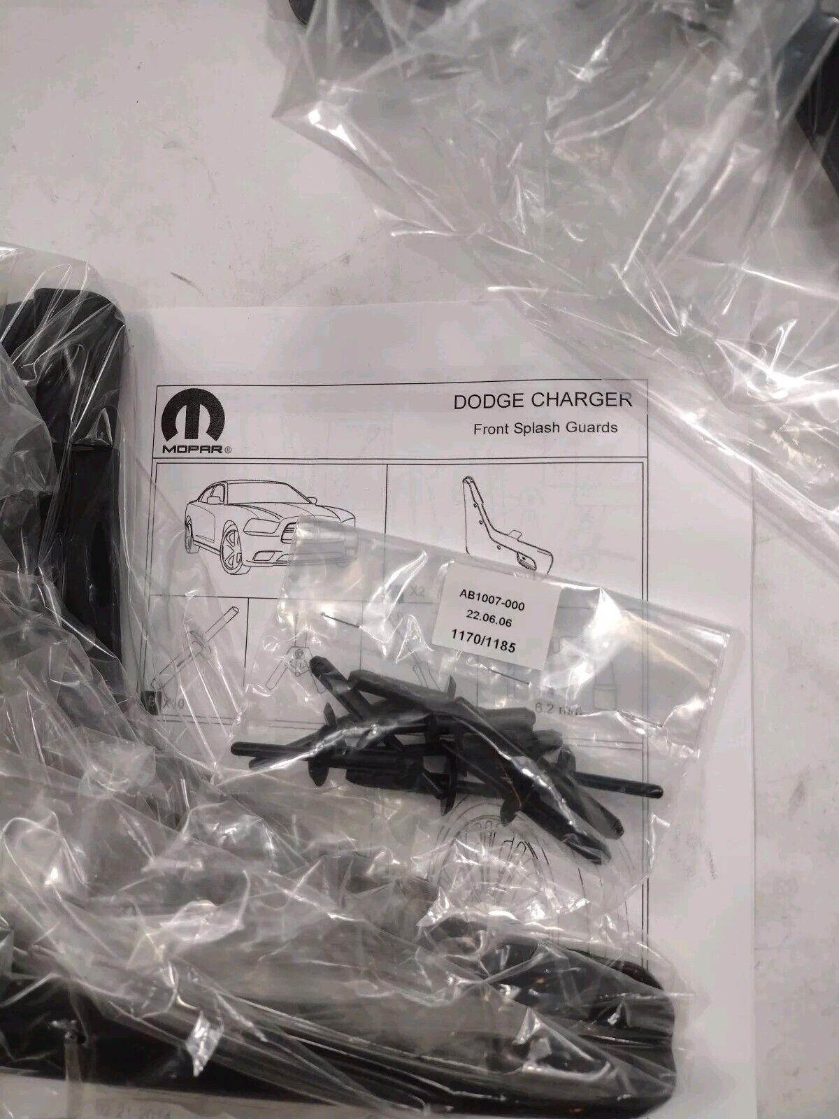 Genuine OEM Mopar Dodge Charger Mud Flap 2011-2023 82212243AB