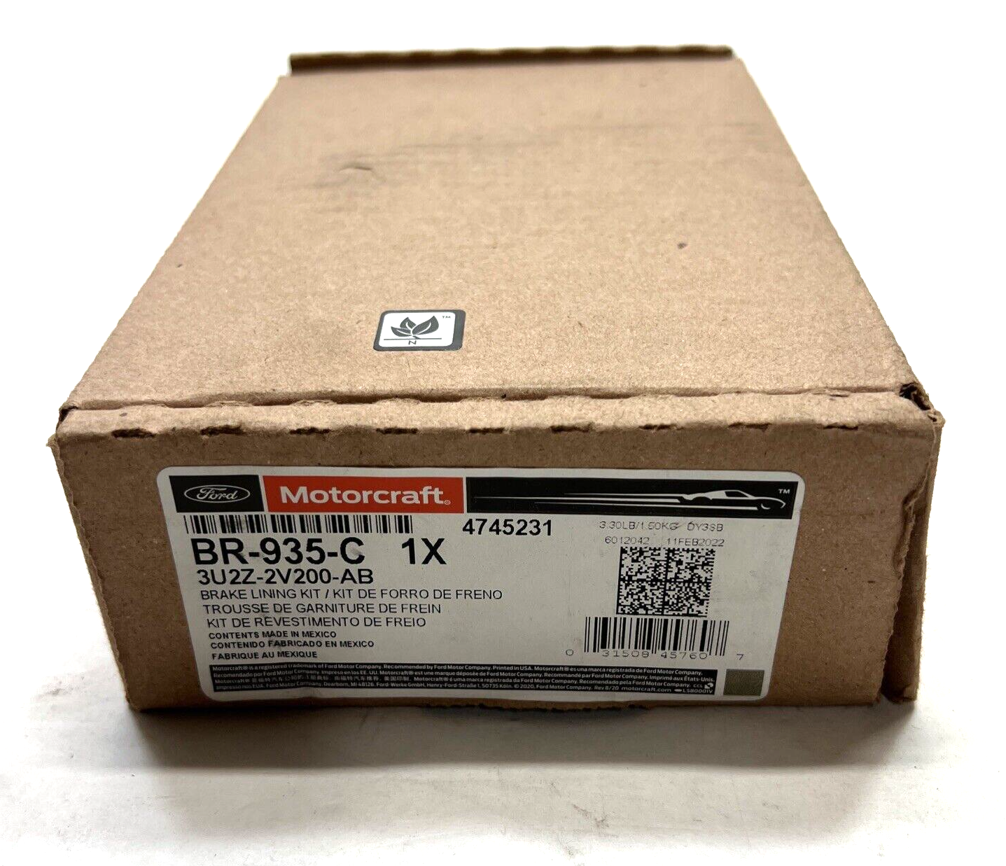 New OEM Genuine Ford Expedition 2003-2006 Rear Disc Brake Pad Set 3U2Z2V200AB