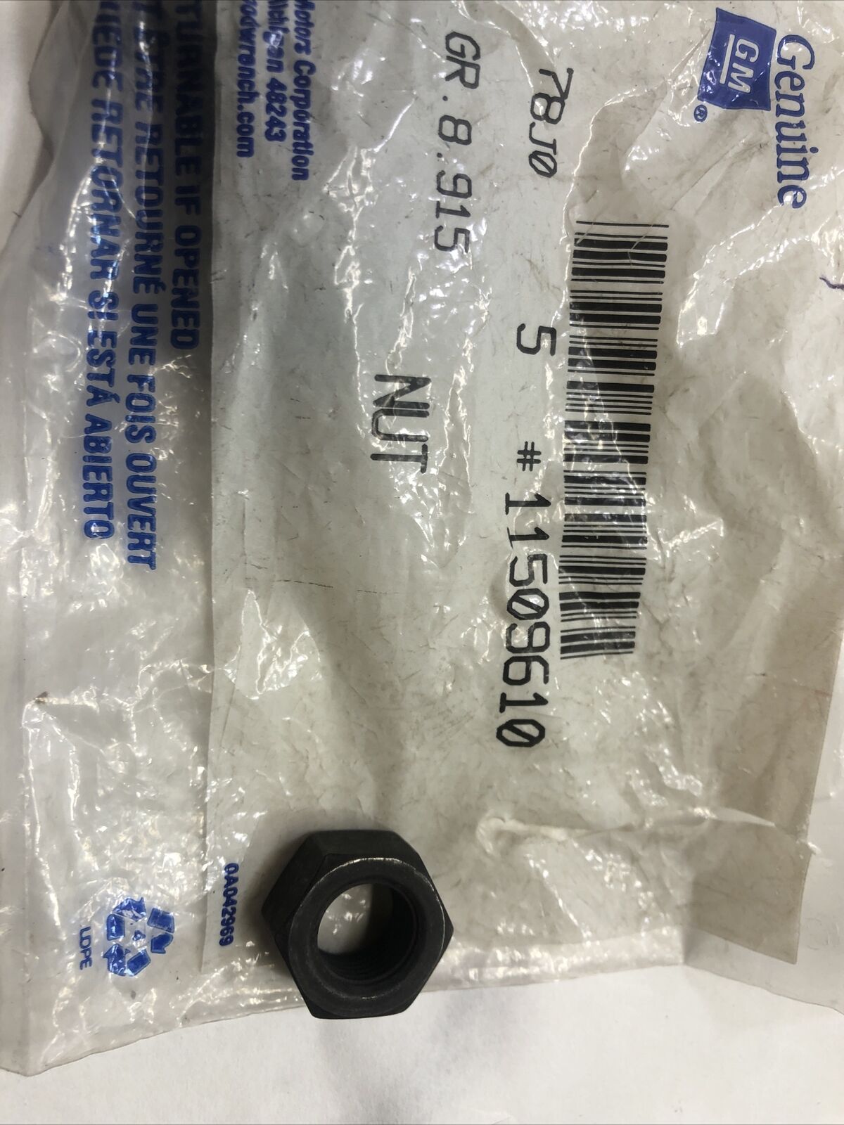 GM Nut 11509610