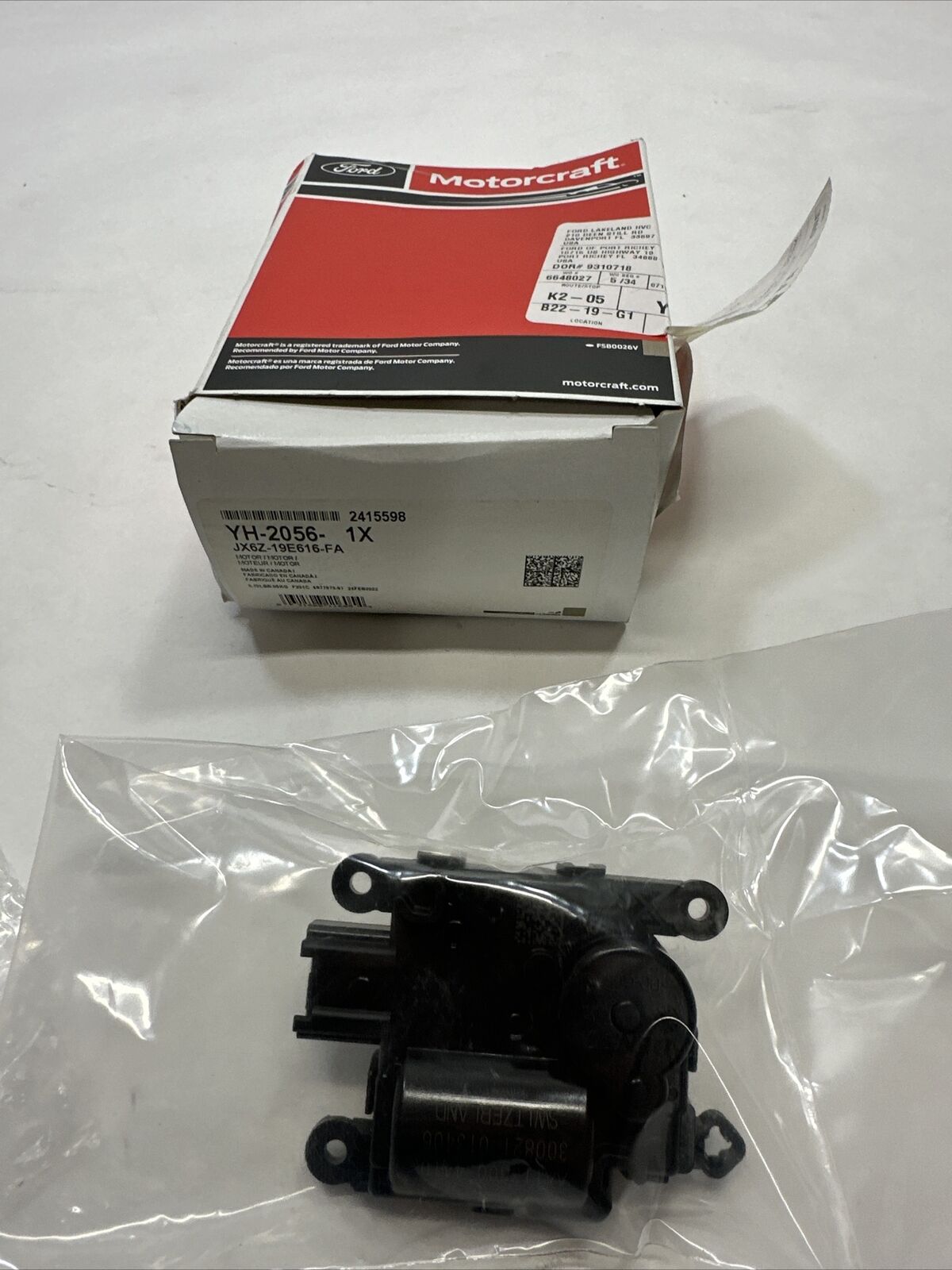 New OEM Genuine Ford Escape 20-23 HVAC Air Inlet Door Actuator JX6Z19E616FA