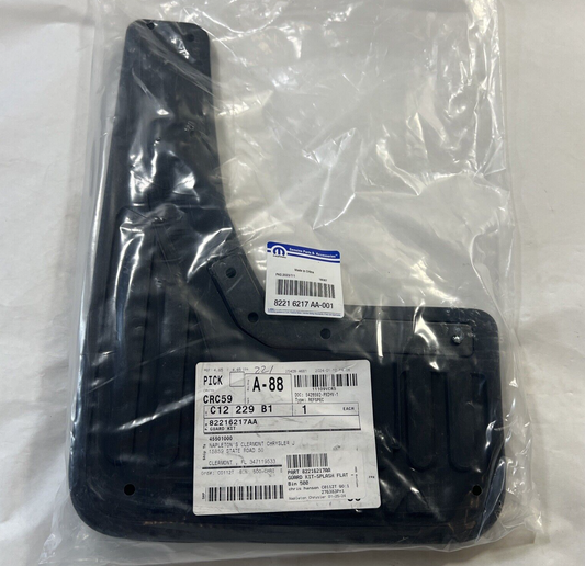 Genuine OEM Mopar Ram 1500 Front Heavy Duty Rubber Mud Flap 2019-2024 82216217AA
