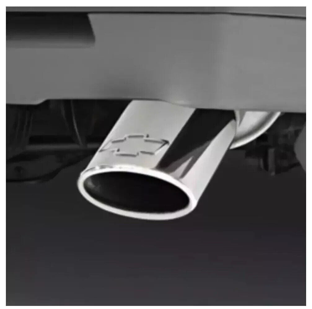 Genuine OEM GM Exhaust Tip Dual Wall Angle Cut w/logo 5.3L 2015-2022 84439200
