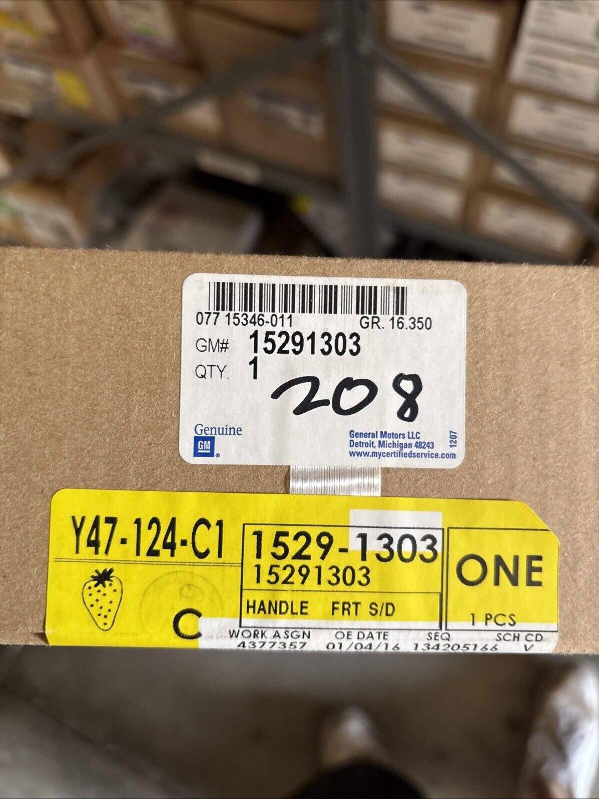 Gneuine OEM GM Chevrolet Trailblazer Exterior Door Handle 2002-2009 15291303