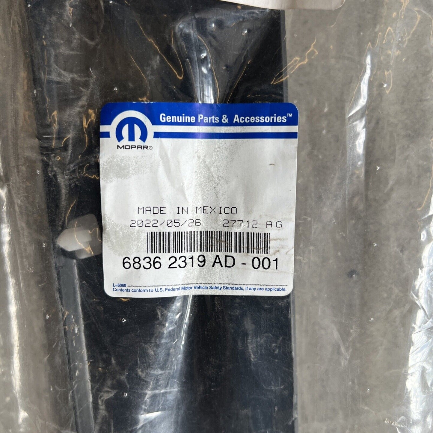 Genuine OEM Mopar Ram 2500 Rear Left Forward Side Body Trim Protector 68362319AD