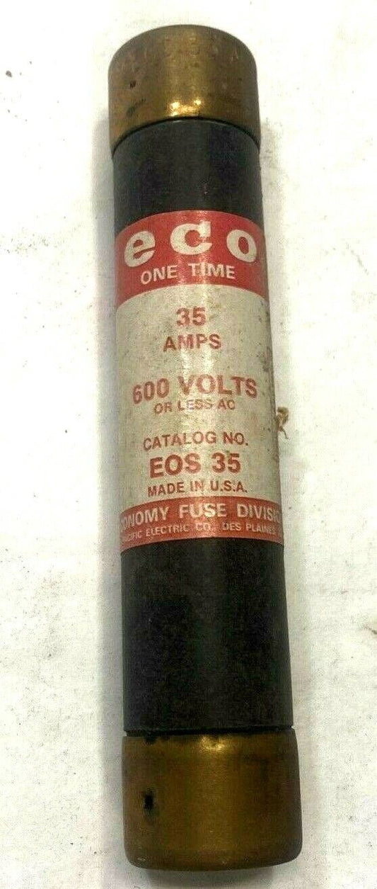 New Eco One Time Fuse 35 AMPS 600 Volts EOS-35