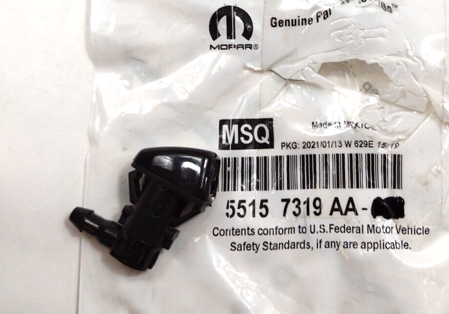 Genuine OEM Mopar Front Windshield Washer Wiper Nozzle Jet 2007-2012 55157319AA