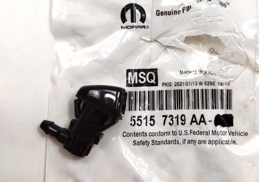 Genuine OEM Mopar Front Windshield Washer Wiper Nozzle Jet 2007-2012 55157319AA