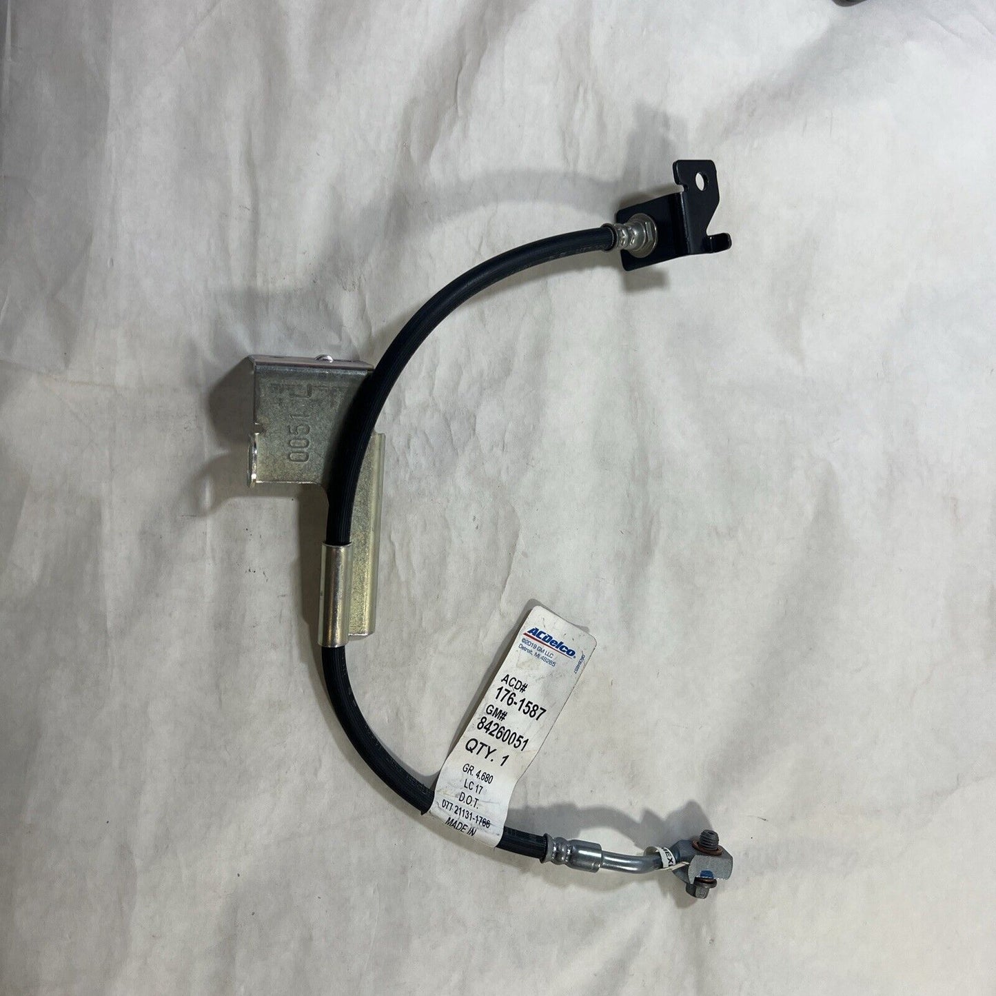 Genuine OEM GM ACDelco Front Left Side Brake Hydraulic Hose 1761587 84260051