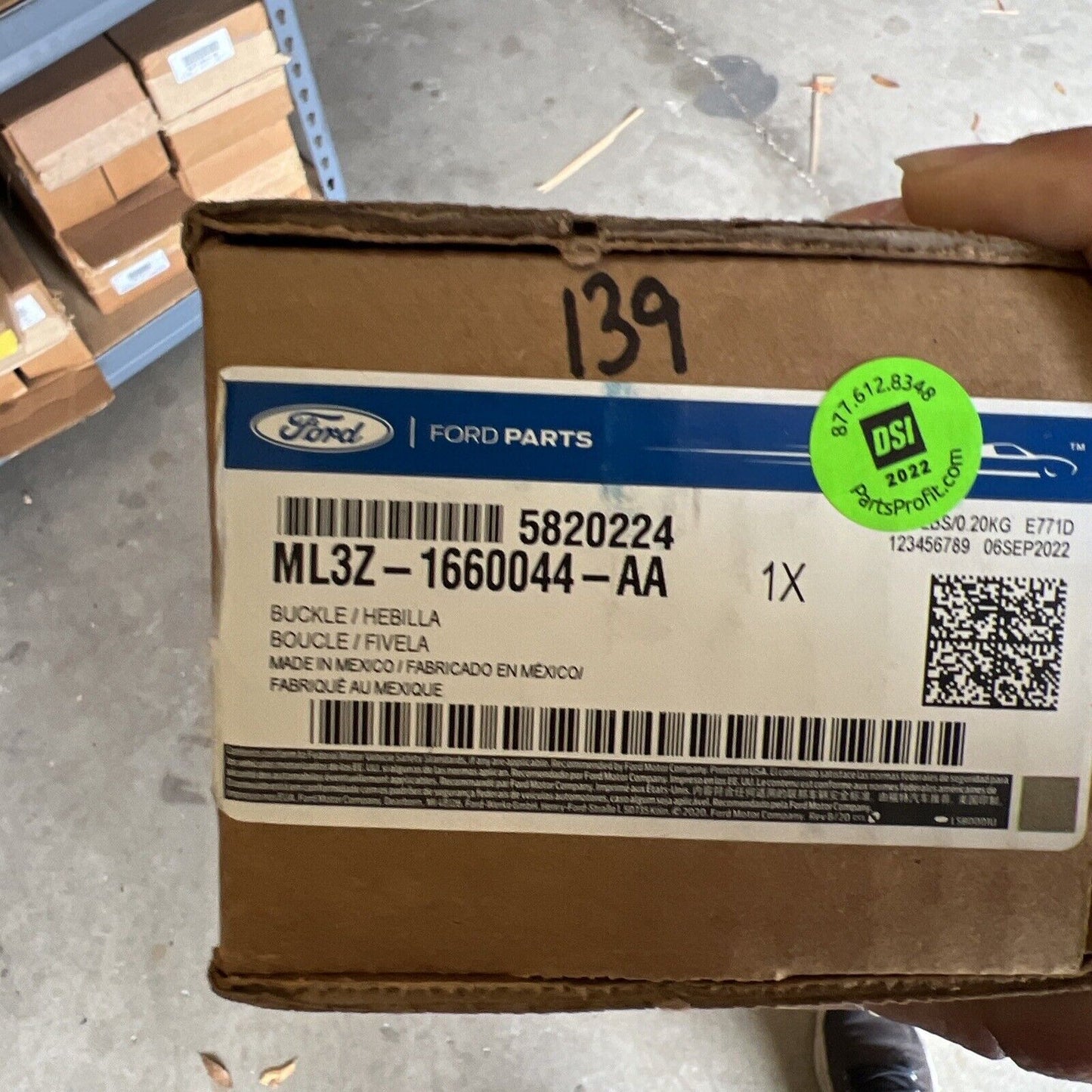 New OEM Genuine Ford F-150 2021-2023 Outer Buckle ML3Z1660044AA