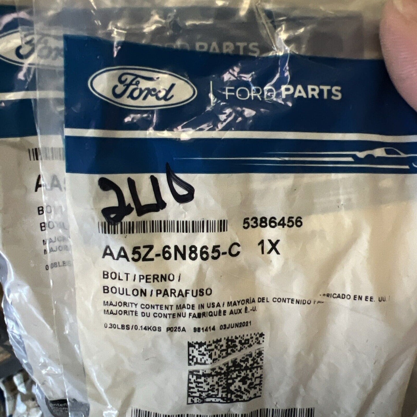 New OEM Genuine Ford Police Interceptor Sedan Water Inlet Tube Bolt AA5Z6N865C