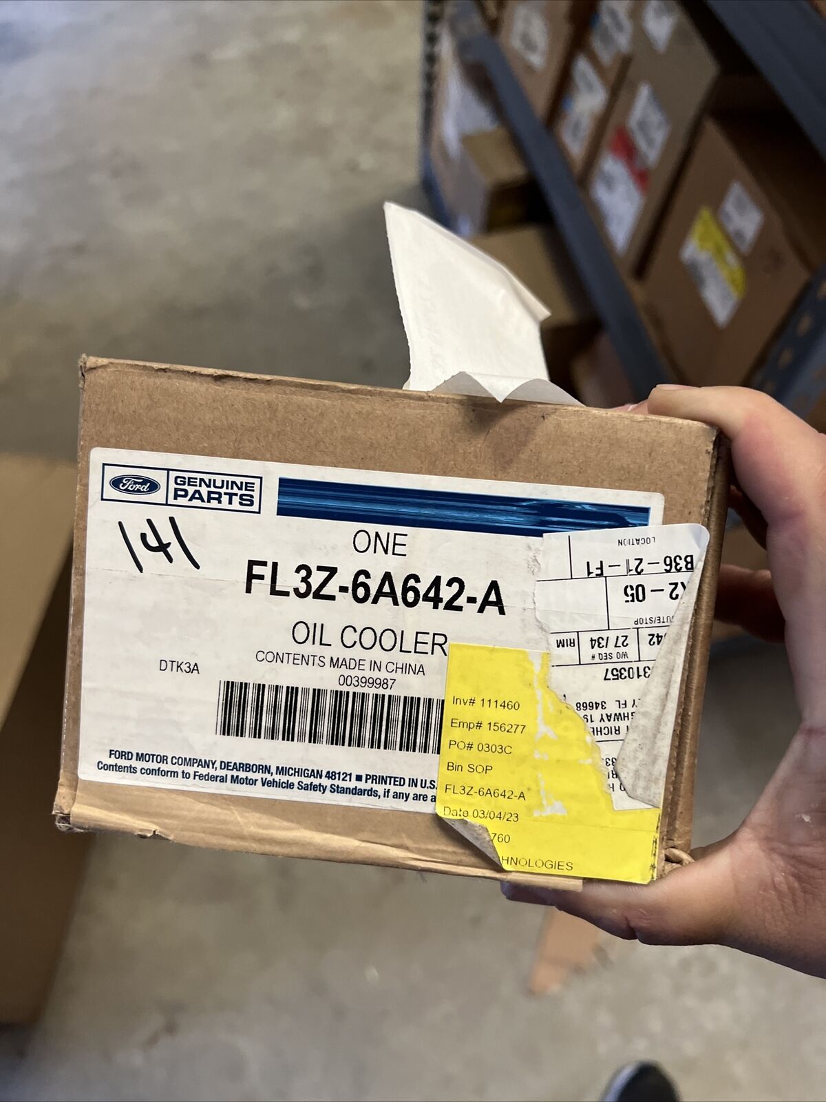 New OEM Genuine Ford Lincoln 2015-2022 Engine Oil Cooler Assembly FL3Z-6A642-A