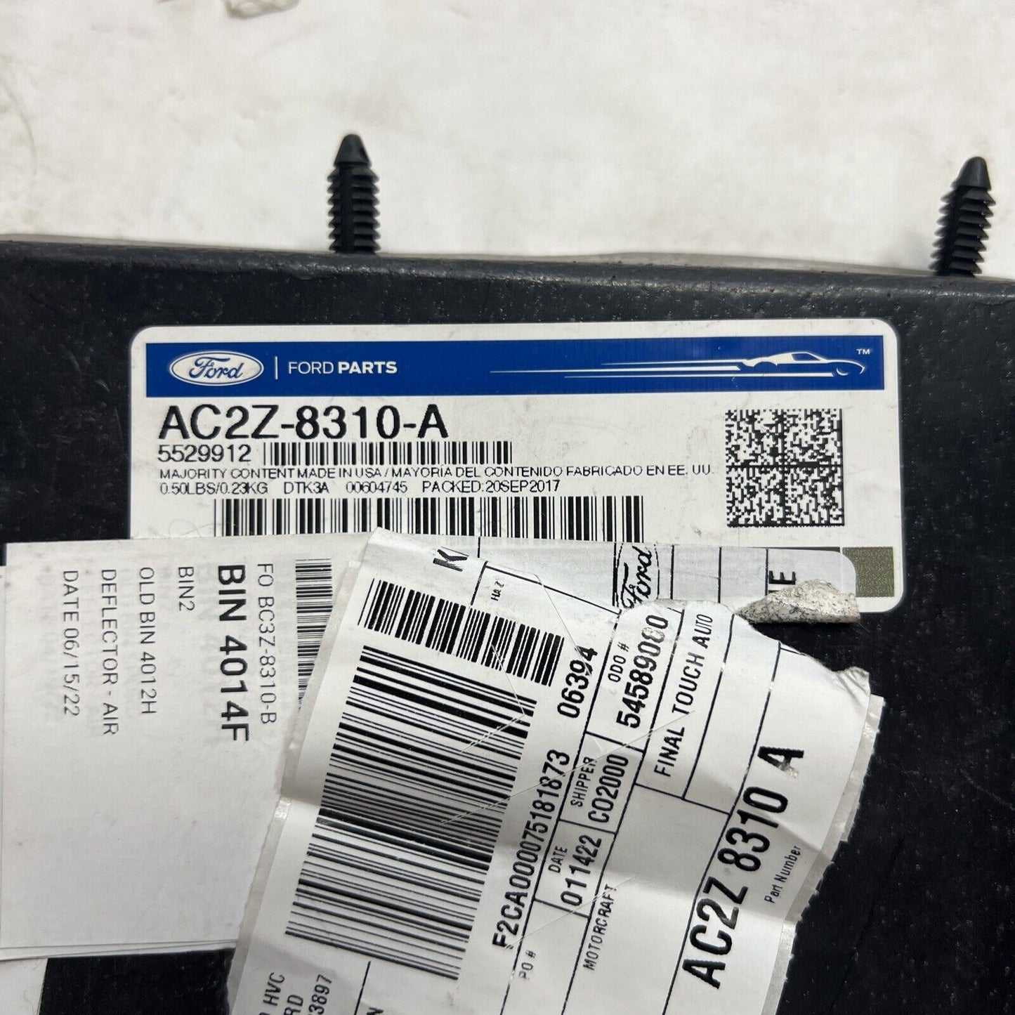 New OEM Genuine Ford E-350 Super Duty 08-23 Front Right Side Baffle AC2Z8310A