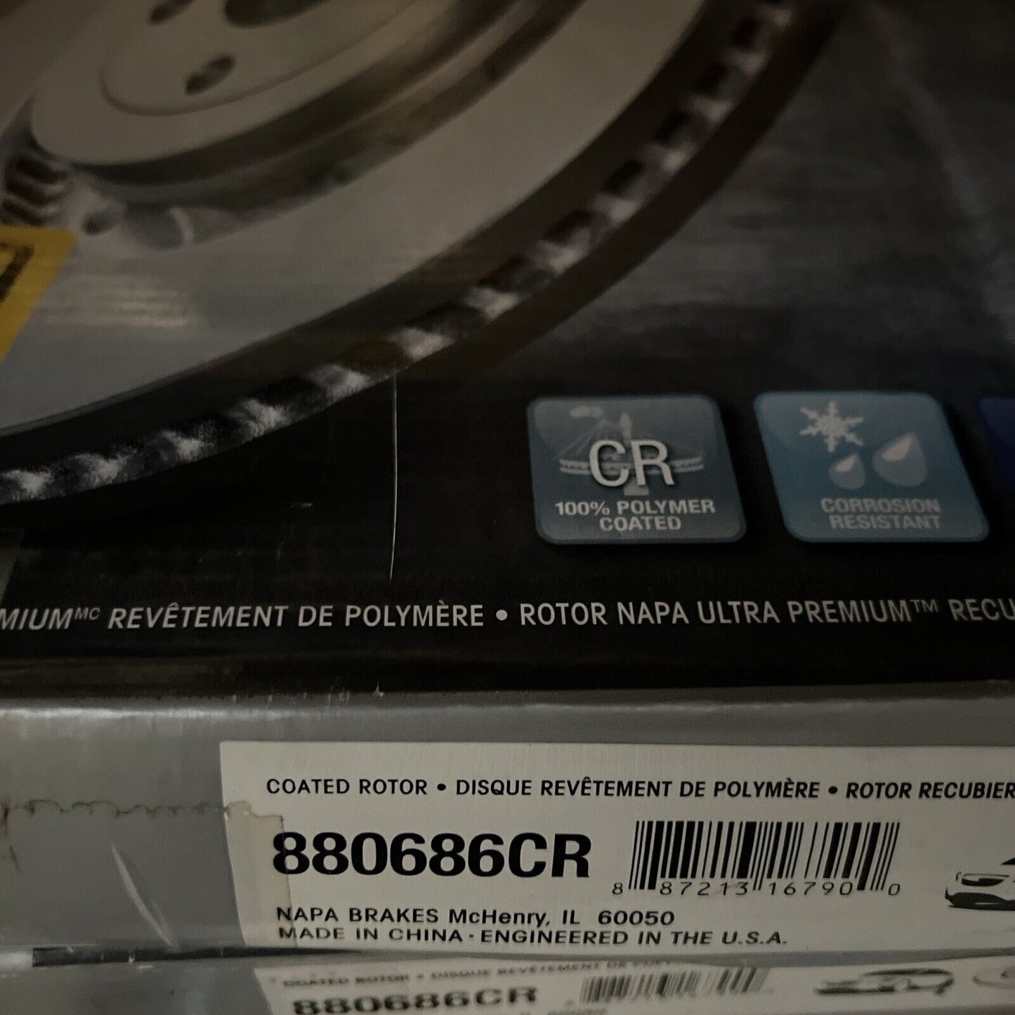 New Napa REAR Brake Rotor 880686 fits Ford Explorer Edge Taurus 2011-2014