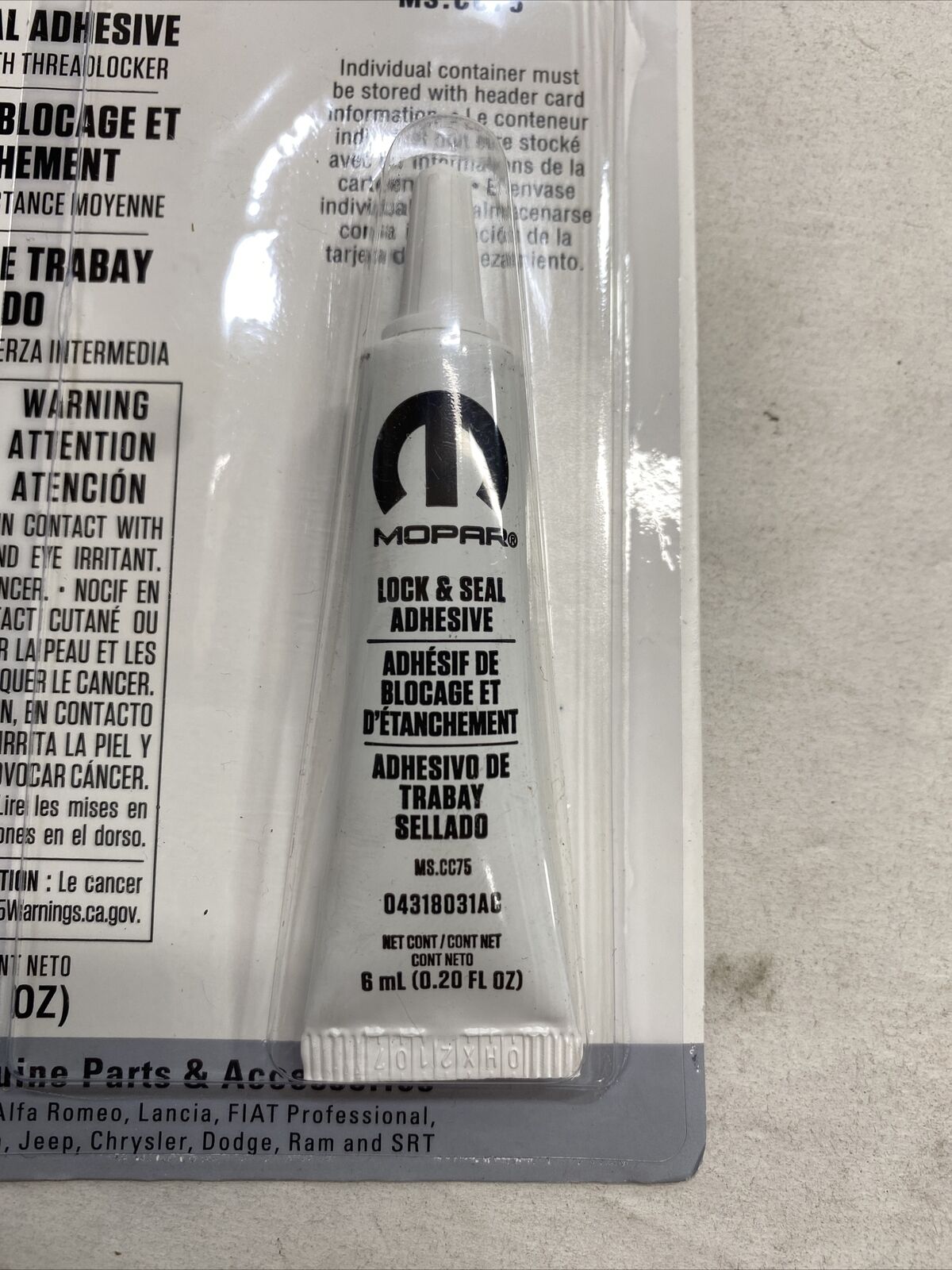 New OEM Genuine Mopar Thread Locker medium Adhesive Grease 04318031AC