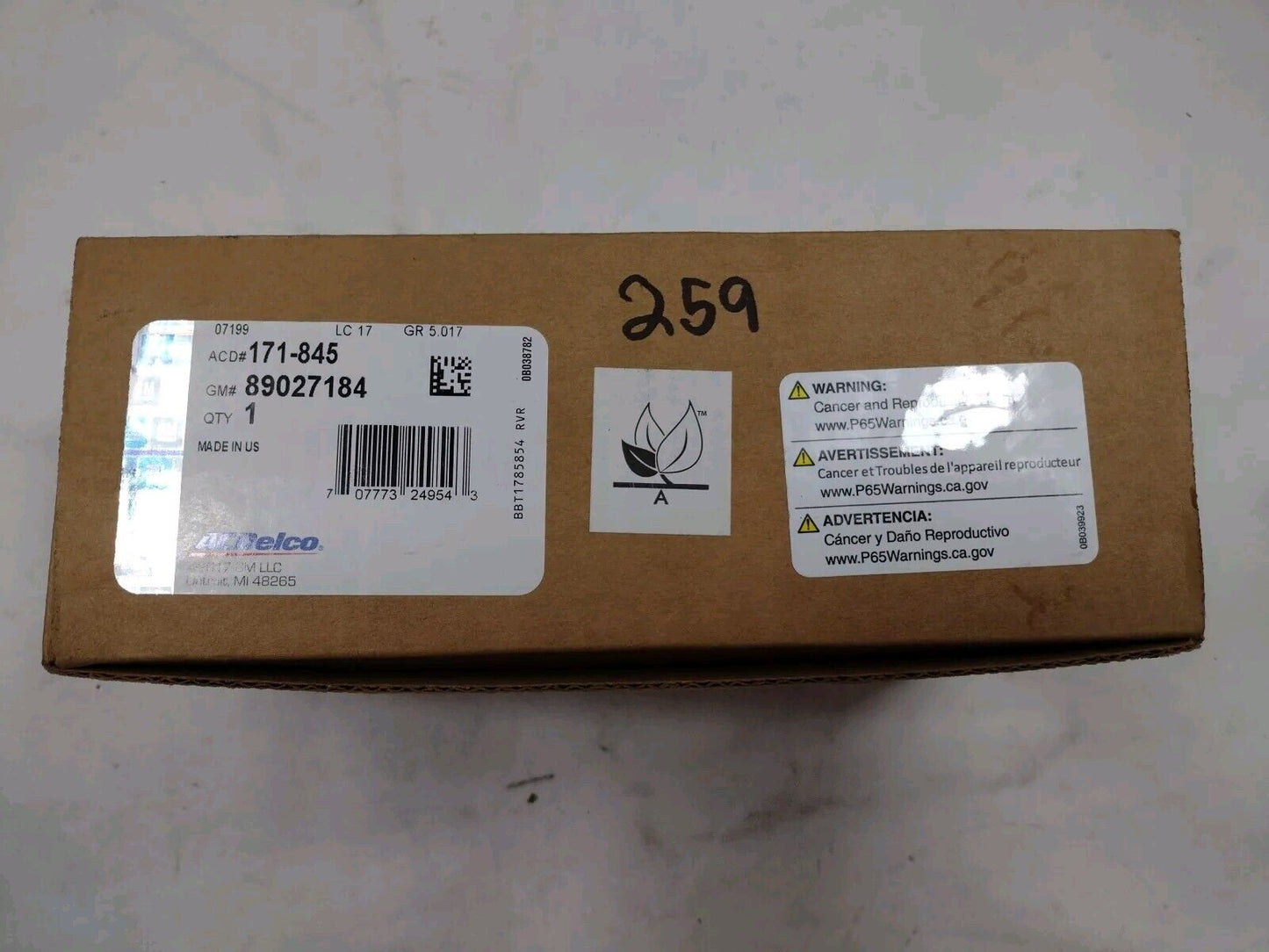 GM Genuine Parts 89027184 Disc Brake Pad Set