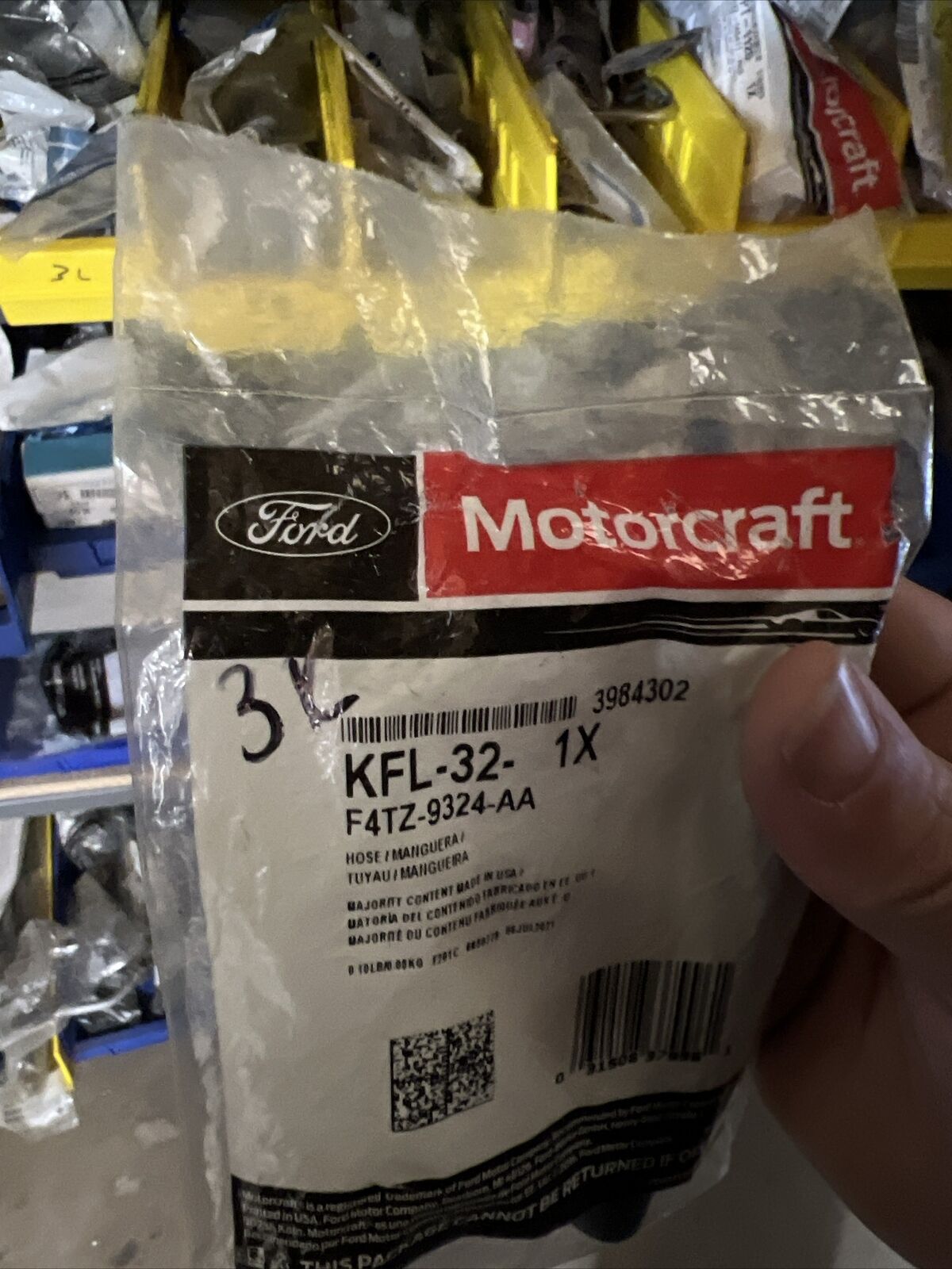 New OEM Genuine Ford Fuel Hose Assembly Motorcraft KFL32