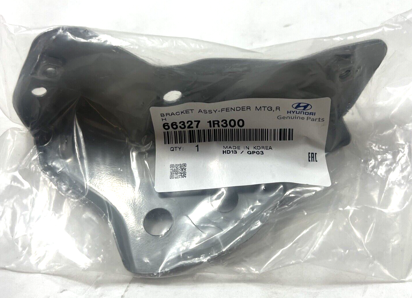 Genuine OEM Hyundai Accent Front Right Passenger Side Fender Bracket 663271R300