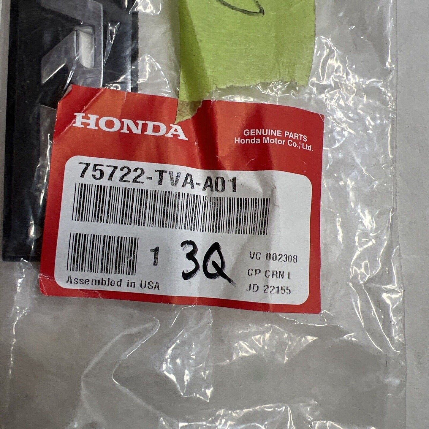 New OEM Genuine Honda Accord 2018-2021 Rear Emblem 75722TVAA01