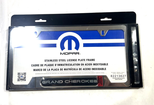 Genuine OEM Mopar License Plate Frame 82213627AB
