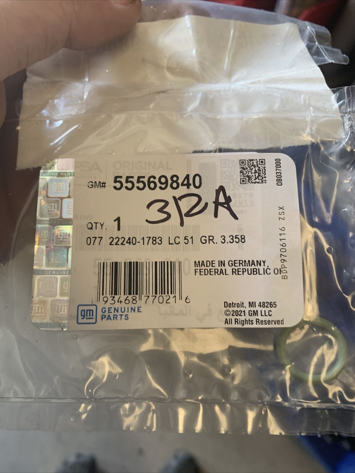 New GM Seal 55569840