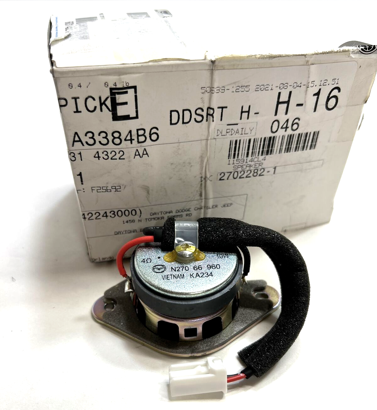 New OEM Genuine Mopar Speaker 68314322AA
