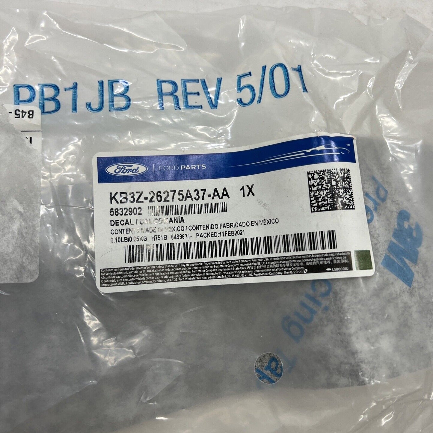 New OEM Genuine Ford Ranger 2019-2023 Left Driver Side Applique KB3Z26275A37AA