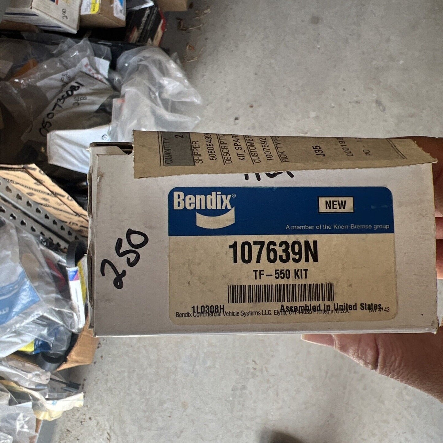 New Genuine Bendix Mack Air Compressor Ring Set 107639