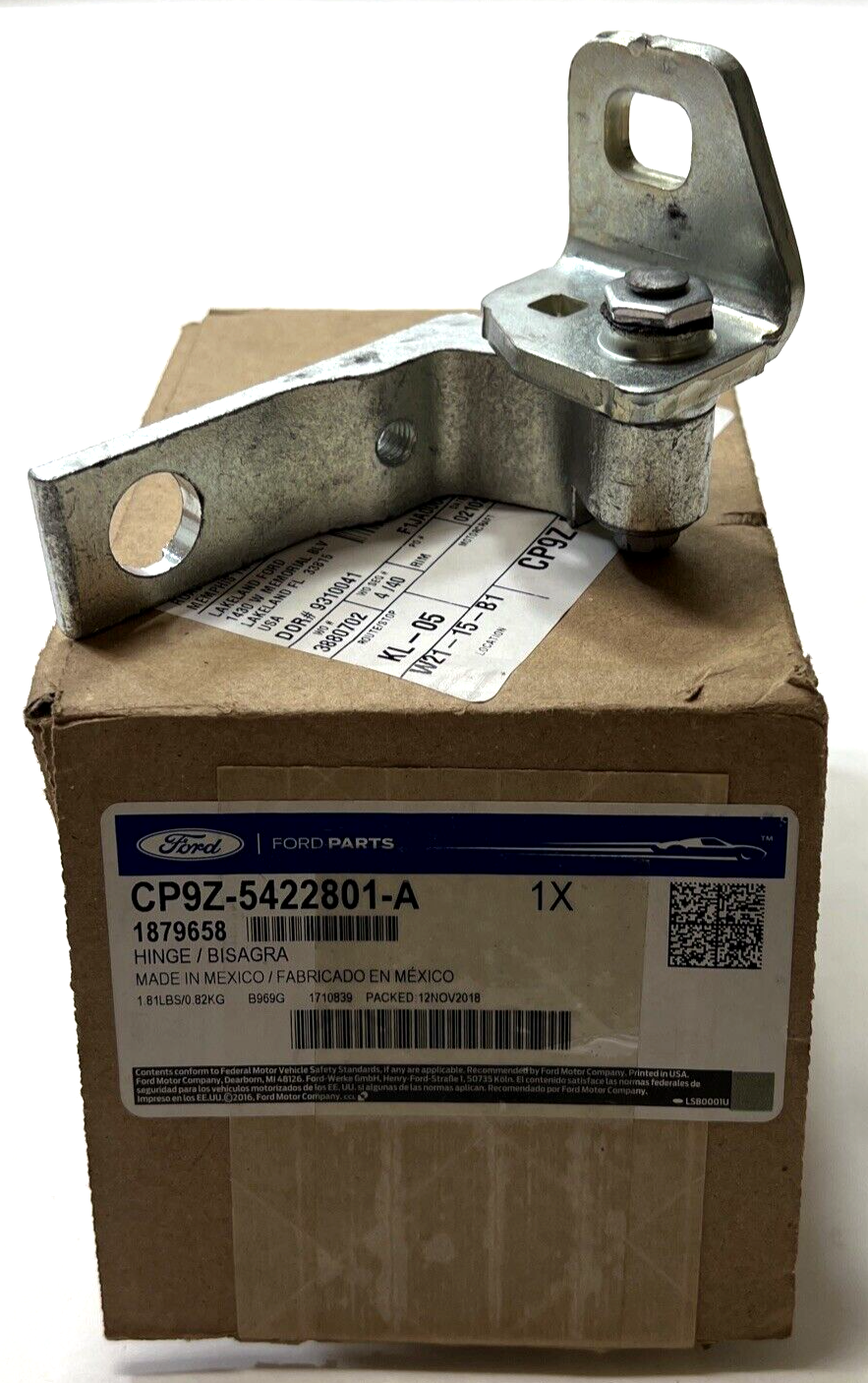 New OEM Genuine Ford Focus C-Max 12-18 Driver's Side Upper Hinge CP9Z-5422801-A