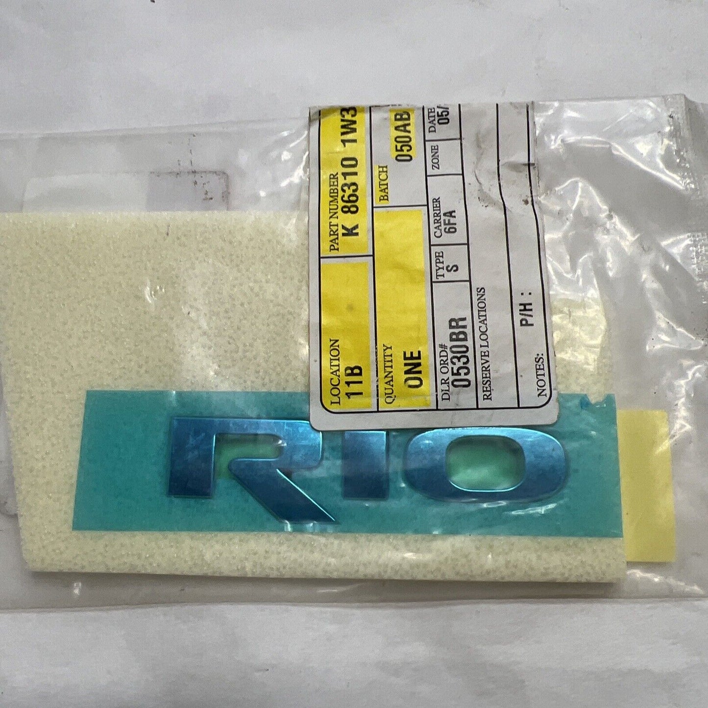 New OEM Genuine Kia Rio 2012-2017 Emblem Nameplate 863101W300