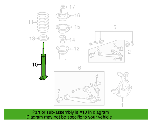 Genuine OEM GM Chevrolet Tahoe Shock Absorber 2007-2014 25845437 ACDelco 580-308