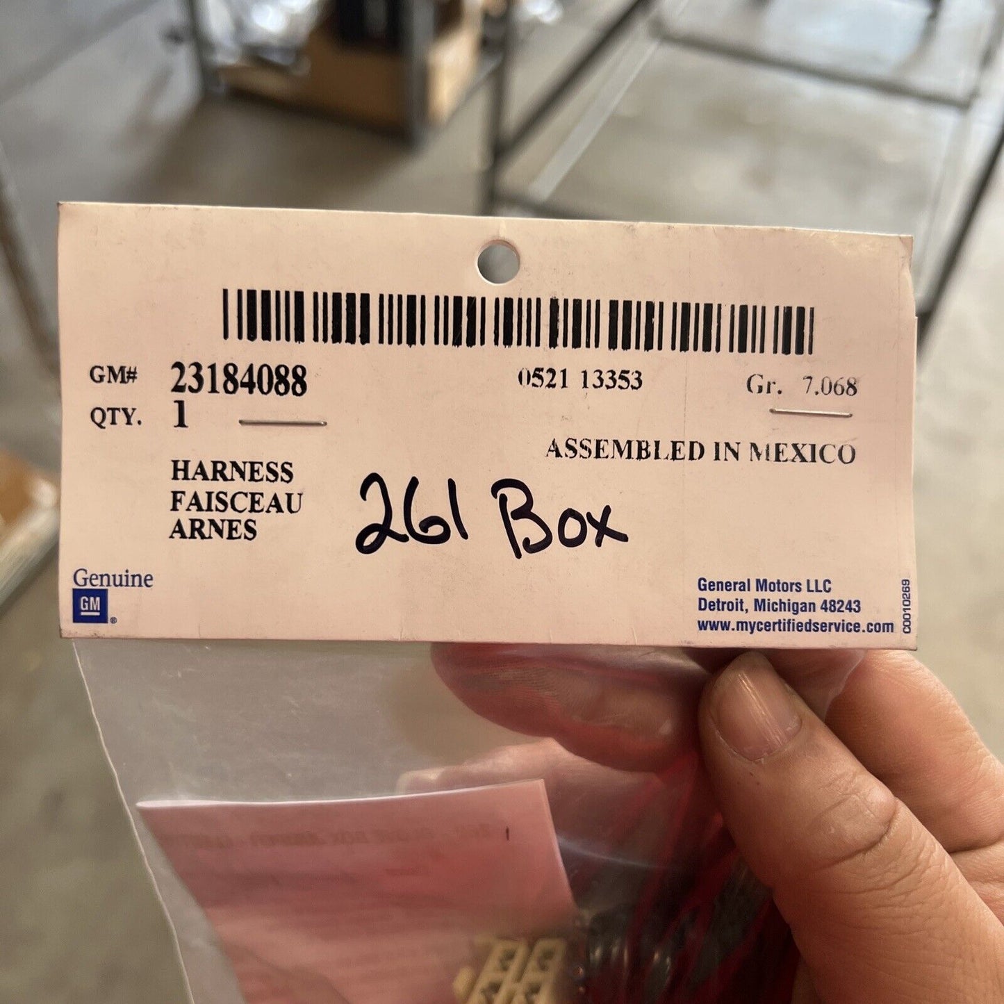 Genuine OEM GM Trailer Wiring Harness Extension 23184088