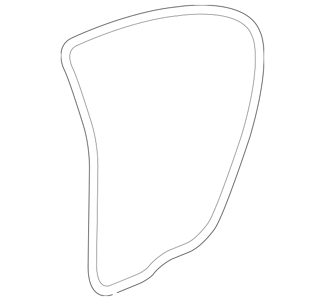 Genuine OEM GM Chevrolet Cruze Rear Left Side Weather-Strip On Body 95440407