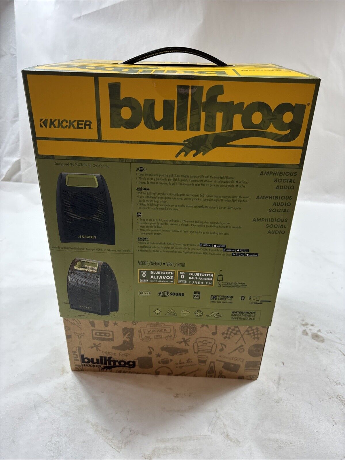 NEW Kicker Bullfrog BF400 Bluetooth Speaker
