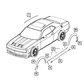 Genuine OEM Mopar Challenger Roof Molding 2008-2023 1GD41DX8AF