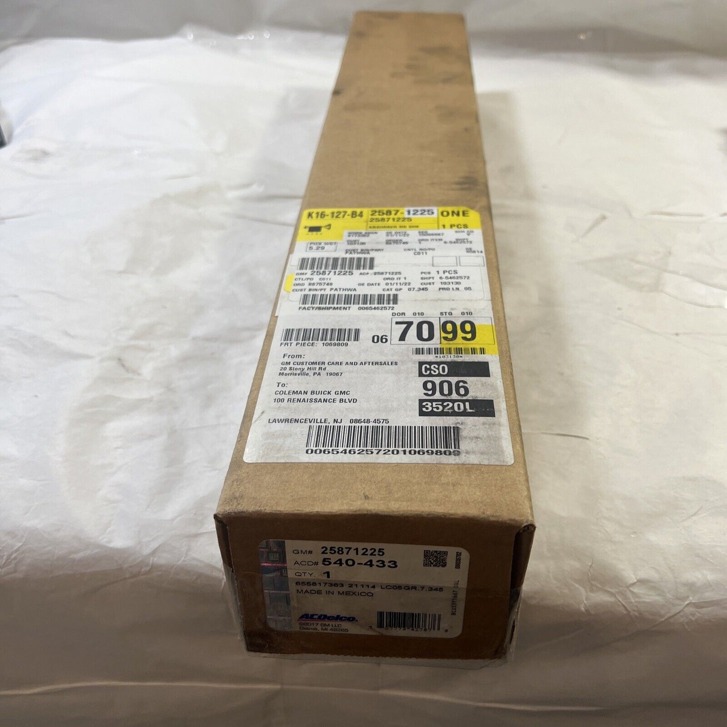 Genuine OEM GM ACDelco Chevrolet Rear Shock Absorber 2004-2010 540433 25871225